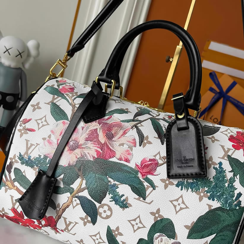 ルイ・ヴィトン モノグラム・ブロッサム スピーディ・バンドリエール バッグ ホワイト M18076 - 画像 (4)