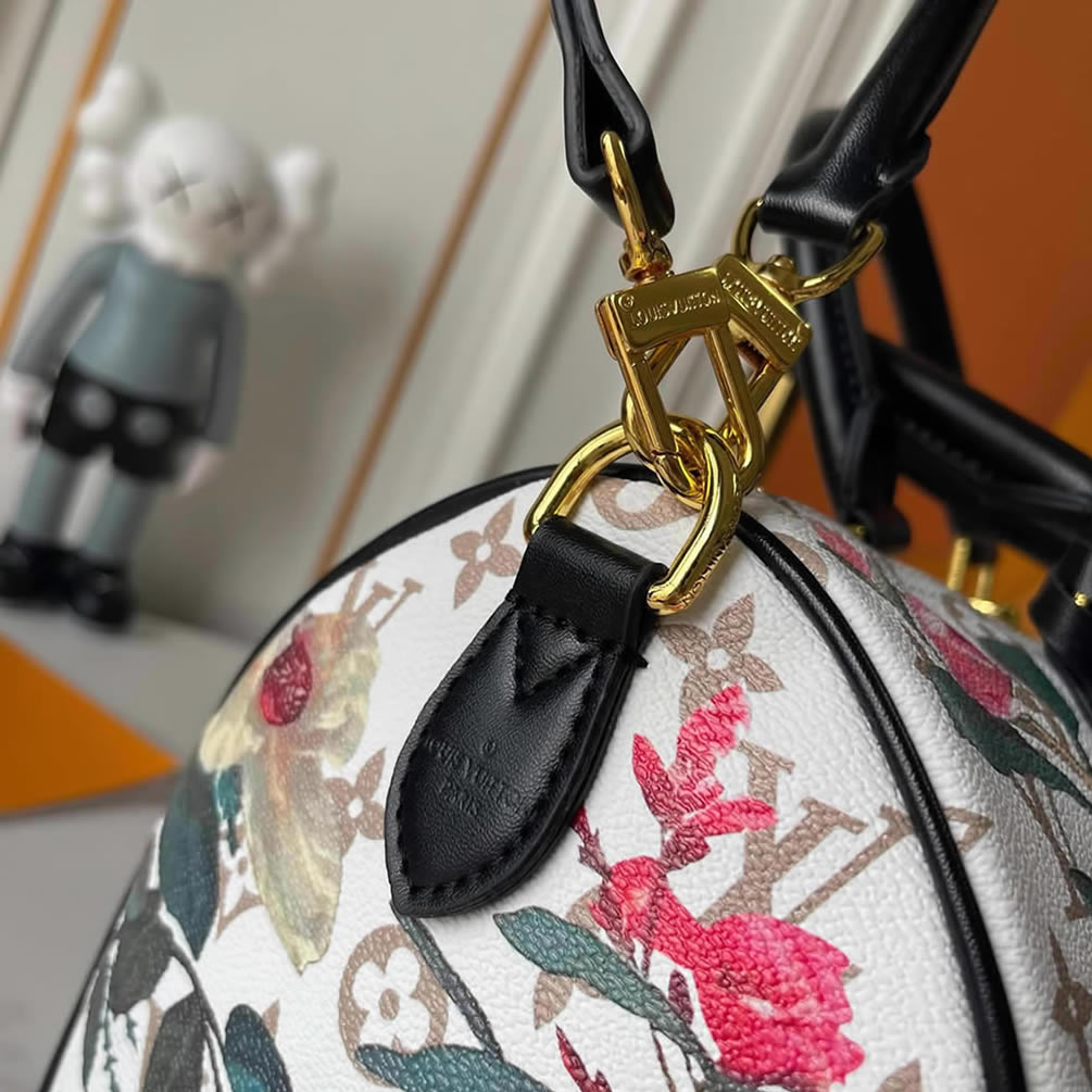 ルイ・ヴィトン モノグラム・ブロッサム スピーディ・バンドリエール バッグ ホワイト M18076 - 画像 (5)