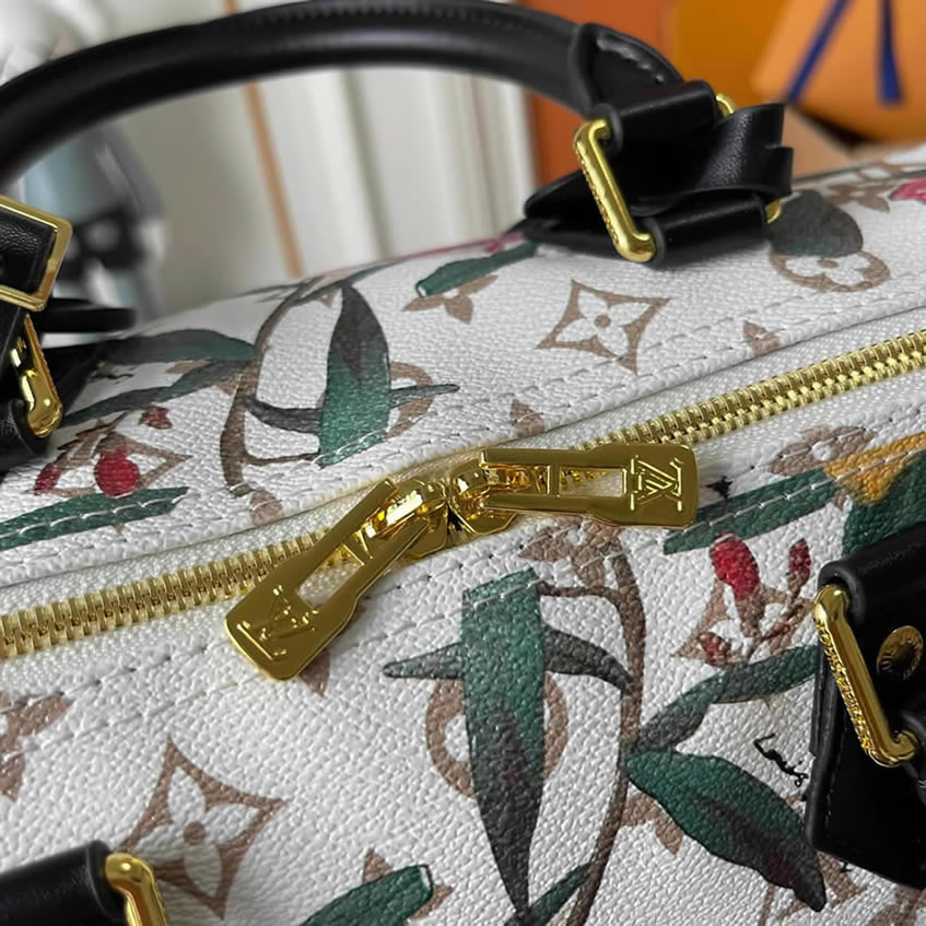 ルイ・ヴィトン モノグラム・ブロッサム スピーディ・バンドリエール バッグ ホワイト M18076 - 画像 (7)