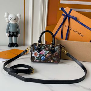 ルイ・ヴィトン モノグラム・ブロッサム ナノ・スピーディ バッグ M81085