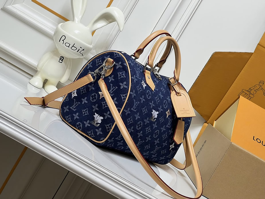 ルイ・ヴィトン モノグラム・デニム スピーディ・バンドリエール バッグ デイジー M27566 - 画像 (2)