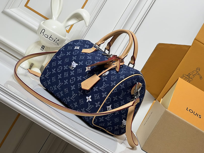 ルイ・ヴィトン モノグラム・デニム スピーディ・バンドリエール バッグ デイジー M27566 - 画像 (3)