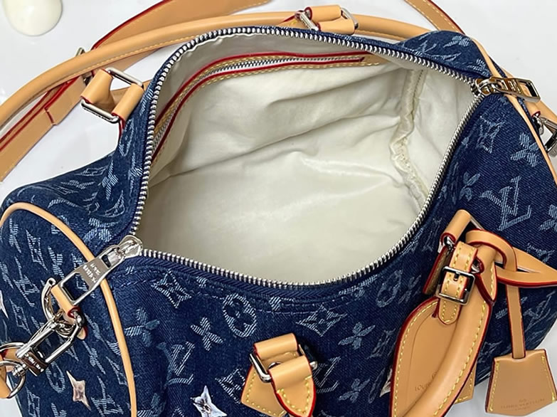 ルイ・ヴィトン モノグラム・デニム スピーディ・バンドリエール バッグ デイジー M27566 - 画像 (8)