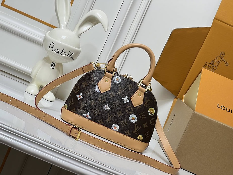 ルイ・ヴィトン モノグラム・ブロッサム アルマ BB バッグ デイジー M53152 - 画像 (4)