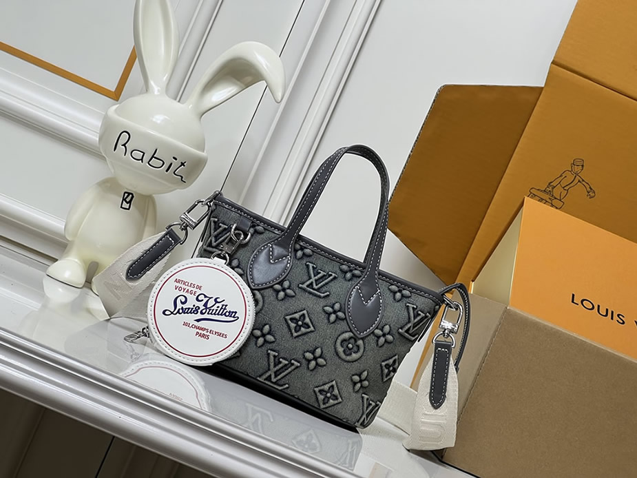 ルイ・ヴィトン モノグラム・デニム オンザゴー バッグ M46705