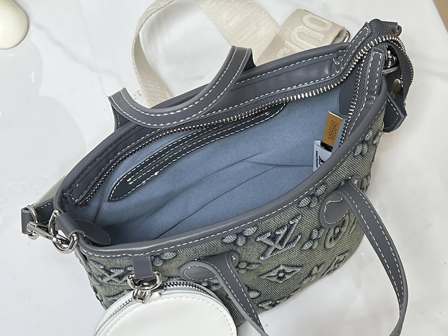 ルイ・ヴィトン モノグラム・デニム オンザゴー バッグ M46705 - 画像 (8)