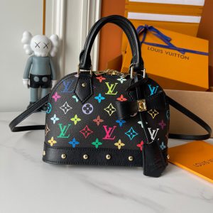 ルイ・ヴィトン モノグラム・マルチカラー アルマ BB バッグ ブラック M53152