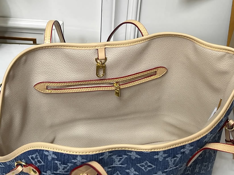 ルイ・ヴィトン モノグラム ネヴァーフル MM ブルー M28052 - 画像 (8)