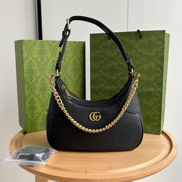 GUCCI アフロディテ スモール ショルダーバッグ ブラック レザー 731817