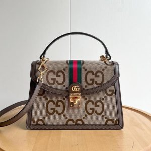 GUCCI ジャンボ GG ミディアム トップハンドルバッグ 651055