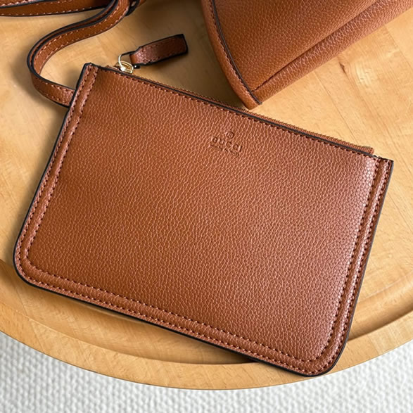 GUCCI グッチ リバーシブル レザー ミディアム トートバッグ ブラウンGU839124 - 画像 (5)