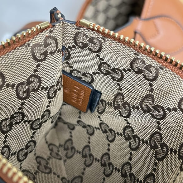 GUCCI グッチ リバーシブル レザー ミディアム トートバッグ ブラウンGU839124 - 画像 (9)