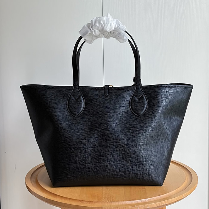 GUCCI グッチ リバーシブル レザー トートバッグ ブラック ラージ GU839112 - 画像 (3)