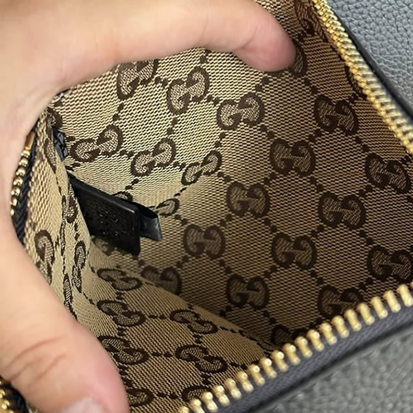 GUCCI グッチ リバーシブル レザー トートバッグ ブラック ラージ GU839112 - 画像 (9)