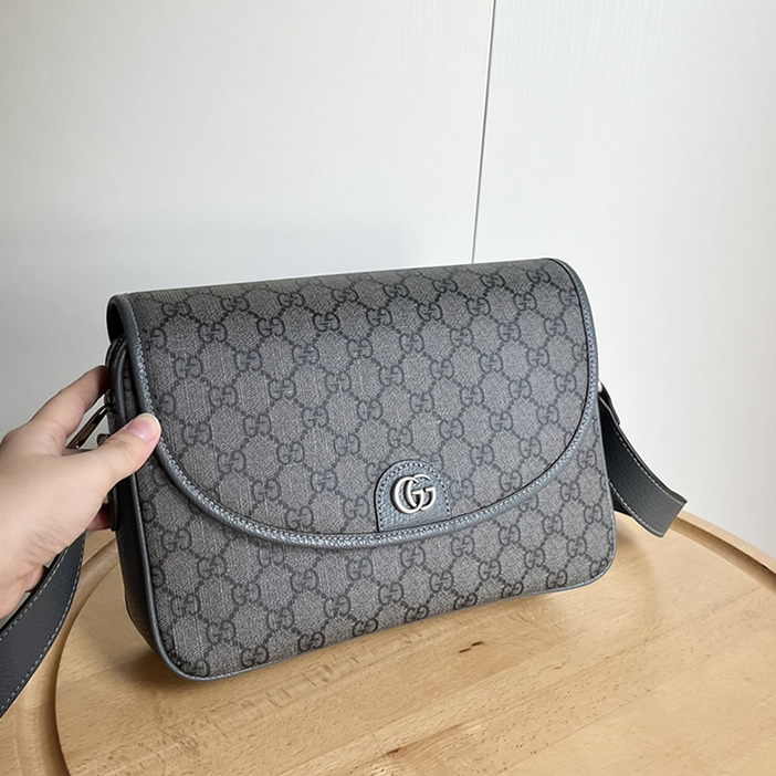 GUCCI グッチ オフィディア GG スモール ショルダーバッグ グレー GU724704 - 画像 (2)
