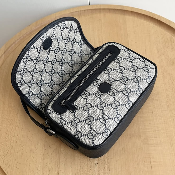 GUCCI グッチ オフィディア GG スモール ショルダーバッグ ベージュ&ブルー GU772239 - 画像 (6)