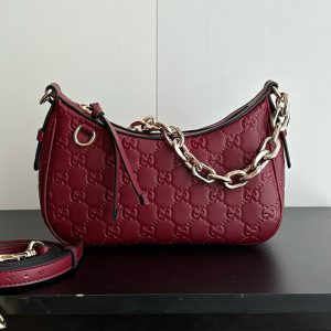 グッチ GGマトラッセ レザー ミニバッグ レッド GU847447