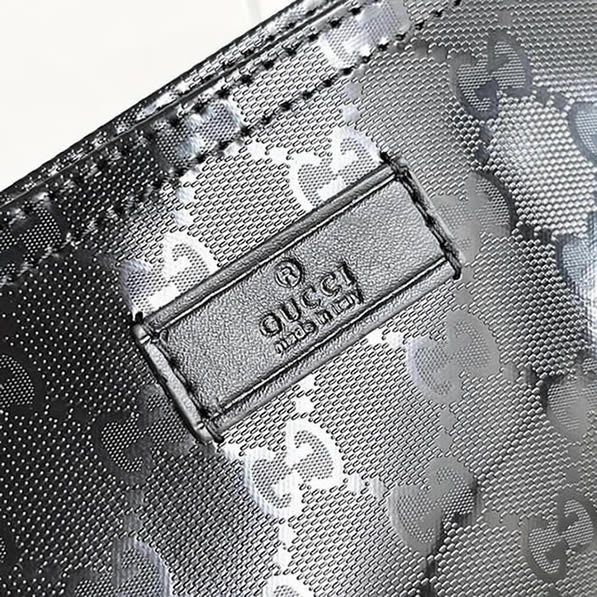 グッチ GGナイロン キャンバス ショルダーバッグ ブラック GU201446 - 画像 (5)
