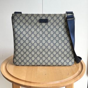 グッチ GGキャンバス ショルダーバッグ ブルー GU201446