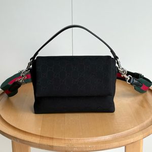 グッチ GGキャンバス 2WAY ショルダーバッグ ブラック GU821617