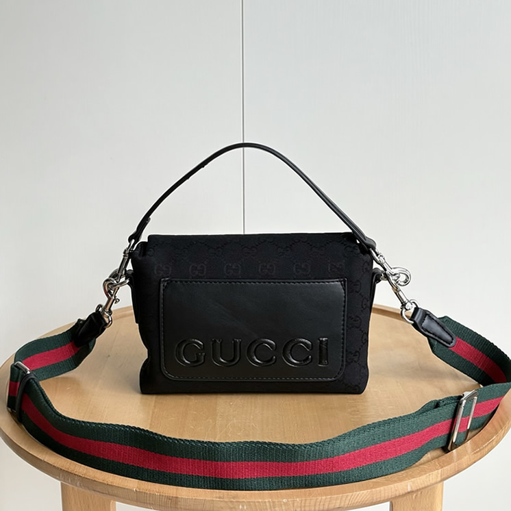 グッチ GGキャンバス 2WAY ショルダーバッグ ブラック GU821617 - 画像 (4)