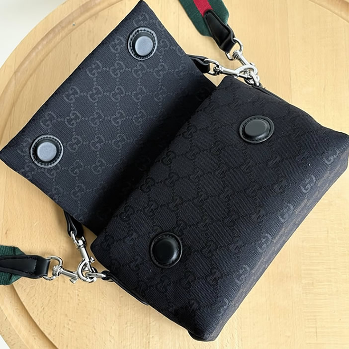 グッチ GGキャンバス 2WAY ショルダーバッグ ブラック GU821617 - 画像 (6)