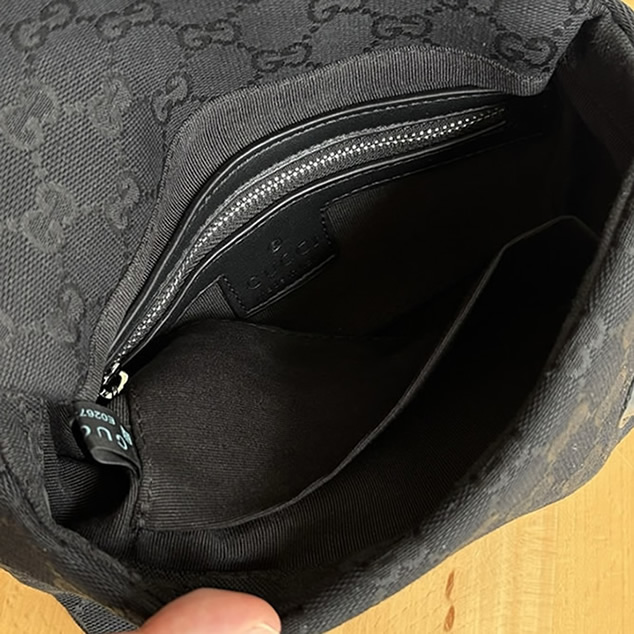 グッチ GGキャンバス 2WAY ショルダーバッグ ブラック GU821617 - 画像 (7)