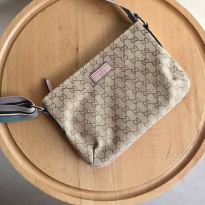 グッチ GGキャンバス ショルダーバッグ ベージュ ピンク GU189749