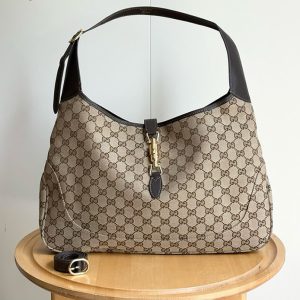 グッチ GGキャンバス ジャッキー ショルダーバッグ ベージュ ブラウン GU863279