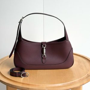 グッチ レザー ジャッキー ショルダーバッグ ボルドー バーガンディ GU863137