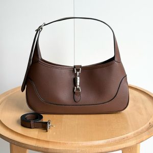 グッチ レザー ジャッキー ショルダーバッグ ブラウン GU863137