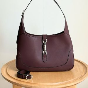 グッチ レザー ジャッキー ショルダーバッグ ボルドー GU863136