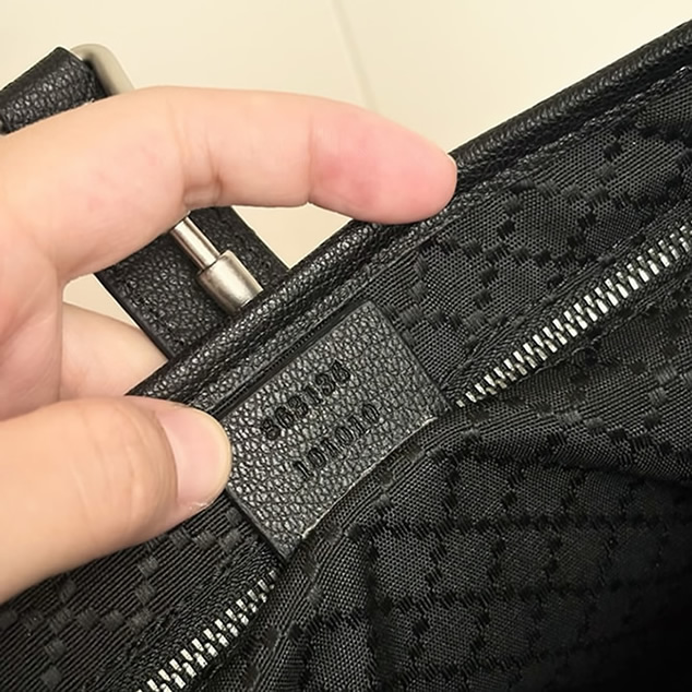GUCCI ジャッキー 1961 スモール ショルダーバッグ GGキャンバス ブラック GU863136 - 画像 (8)