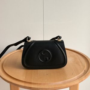 GUCCI ブロンディ スモール ショルダーバッグ ブラック レザー GU815700
