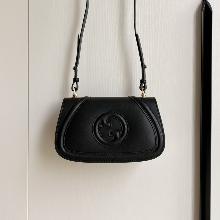 GUCCI ブロンディ スモール ショルダーバッグ ブラック レザー GU815700 - 画像 (9)