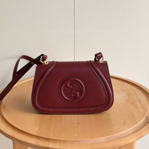 GUCCI ブロンディ ショルダーバッグ ボルドー レザー GU815700