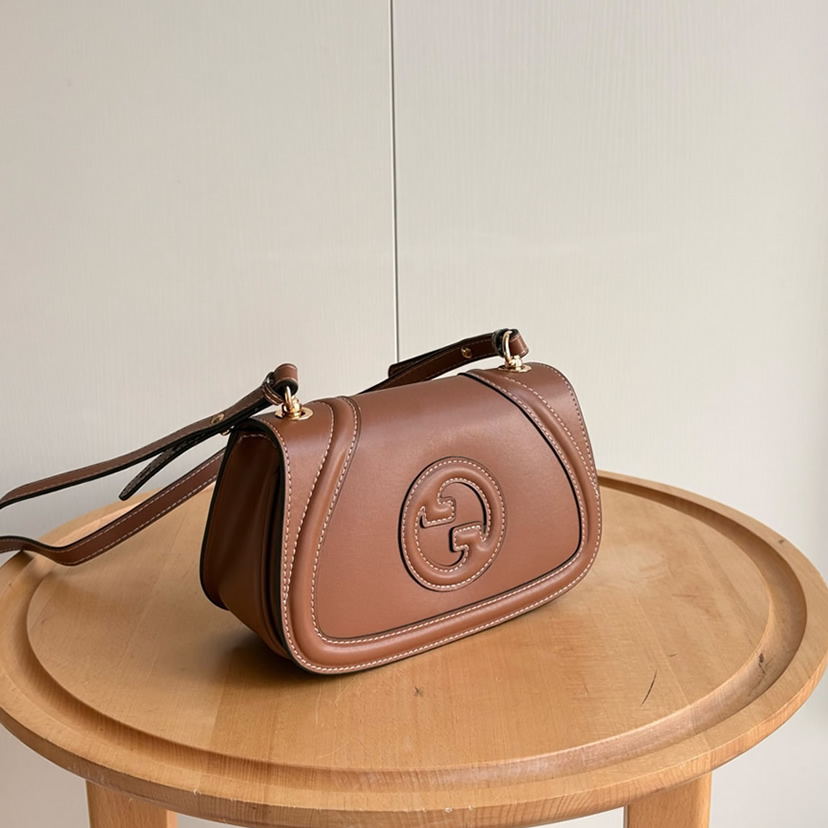 GUCCI ブロンディ ショルダーバッグ ブラウン レザー GU815700 - 画像 (2)