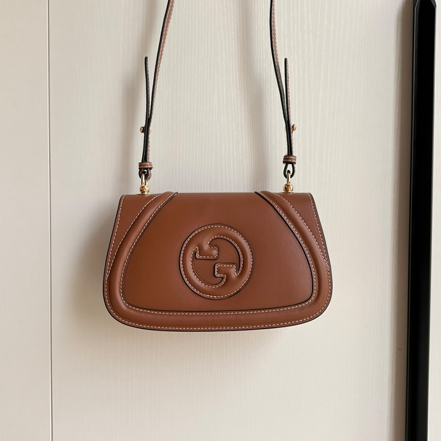 GUCCI ブロンディ ショルダーバッグ ブラウン レザー GU815700 - 画像 (9)