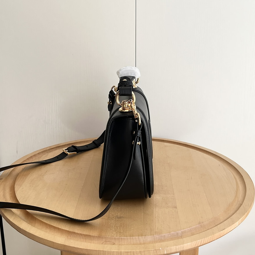 GUCCI ブロンディ スモール トップハンドルバッグ ブラック レザー GU815714 - 画像 (3)