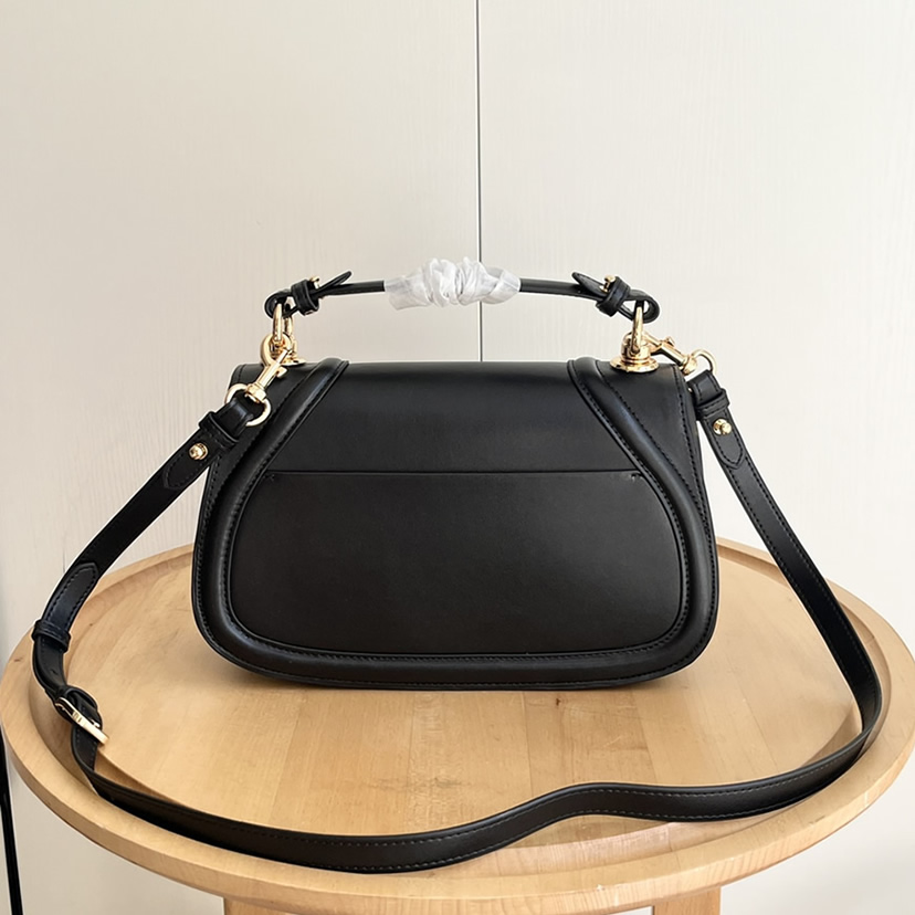 GUCCI ブロンディ スモール トップハンドルバッグ ブラック レザー GU815714 - 画像 (4)