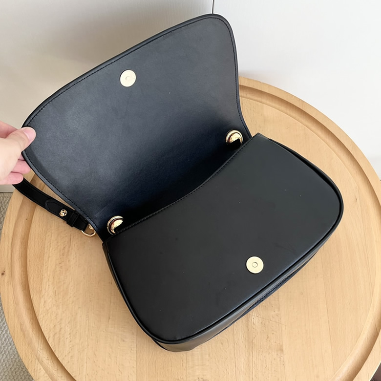 GUCCI ブロンディ スモール トップハンドルバッグ ブラック レザー GU815714 - 画像 (7)