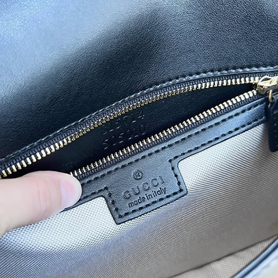 GUCCI ブロンディ スモール トップハンドルバッグ ブラック レザー GU815714 - 画像 (9)