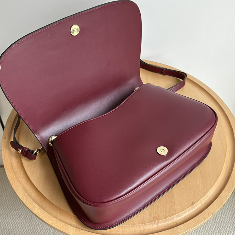 GUCCI ブロンディ スモール トップハンドルバッグ ボルドー レザー GU815716 - 画像 (6)