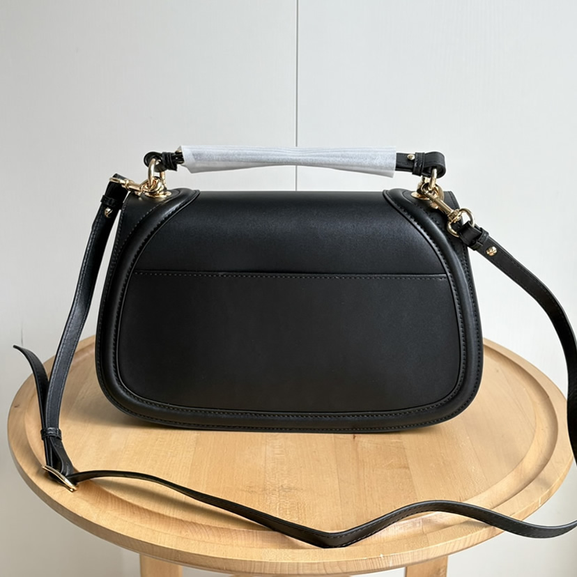 GUCCI ブロンディ スモール トップハンドルバッグ ブラック レザー GU815716 - 画像 (3)