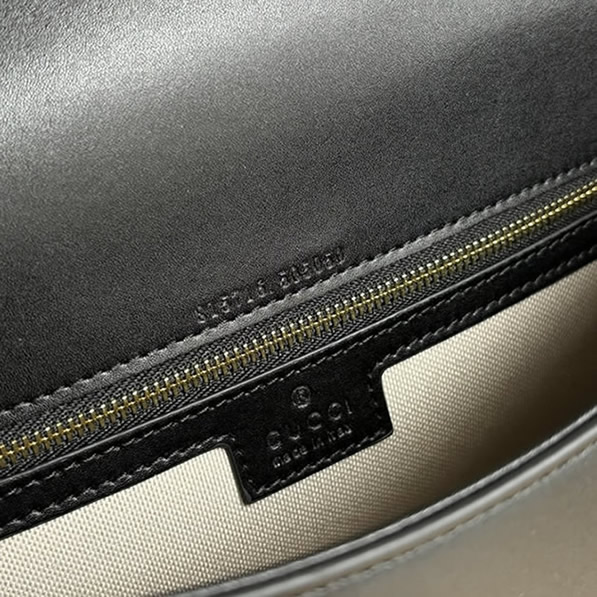 GUCCI ブロンディ スモール トップハンドルバッグ ブラック レザー GU815716 - 画像 (8)