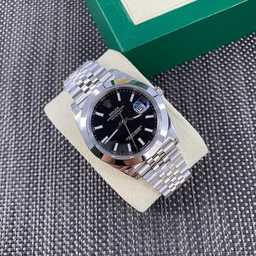 ROLEX ロレックス デイトジャスト 41 ブラック文字盤 メンズ 腕時計 126300 - 画像 (6)