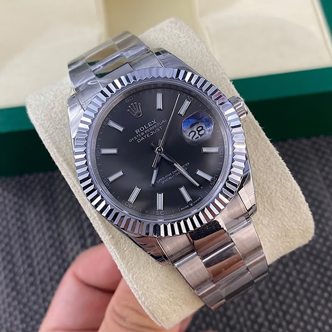ROLEX ロレックス デイトジャスト 41 スレート文字盤 メンズ 腕時計 126334