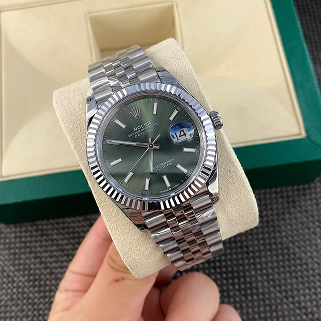 ROLEX ロレックス デイトジャスト 41 ミントグリーン文字盤 メンズ 腕時計 126334