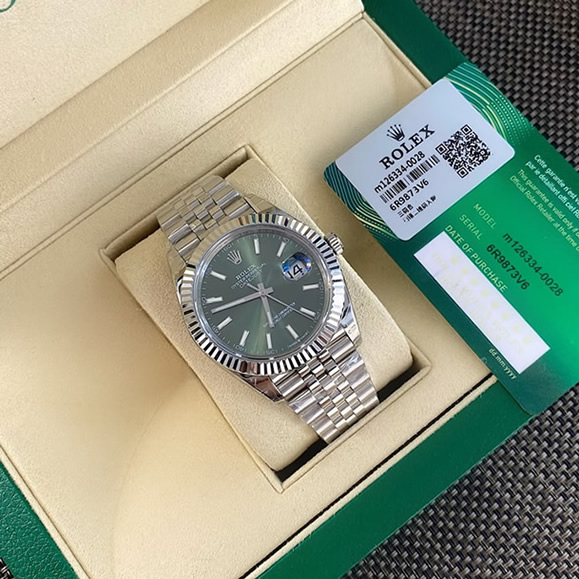ROLEX ロレックス デイトジャスト 41 ミントグリーン文字盤 メンズ 腕時計 126334 - 画像 (3)