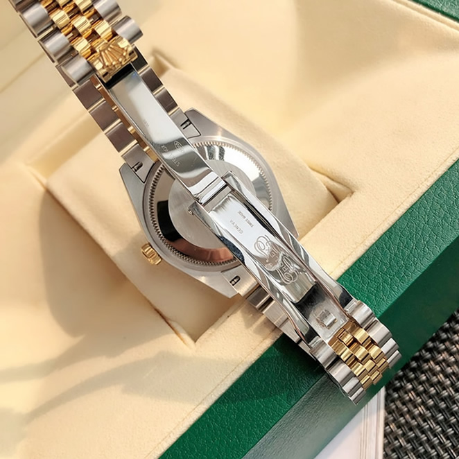日本語: ROLEX ロレックス デイトジャスト 31 フローラルモチーフ ベゼルダイヤ メンズ レディース 腕時計 278383RBR - 画像 (7)